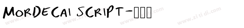 Mordecai Script字体转换 Mordecai Script字体转换